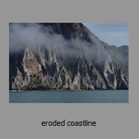 eroded coastline